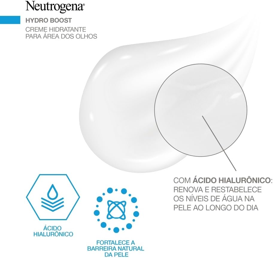 Neutrogena Creme Hidratante Para Área dos Olhos Hydro Boost, 15g - Imagem 5