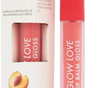 Gloss Labial Max Love Glow Love Lip Balm - Hidratante Labial com Brilho Intenso, Sabor Manga Delicioso, Não Pegajoso