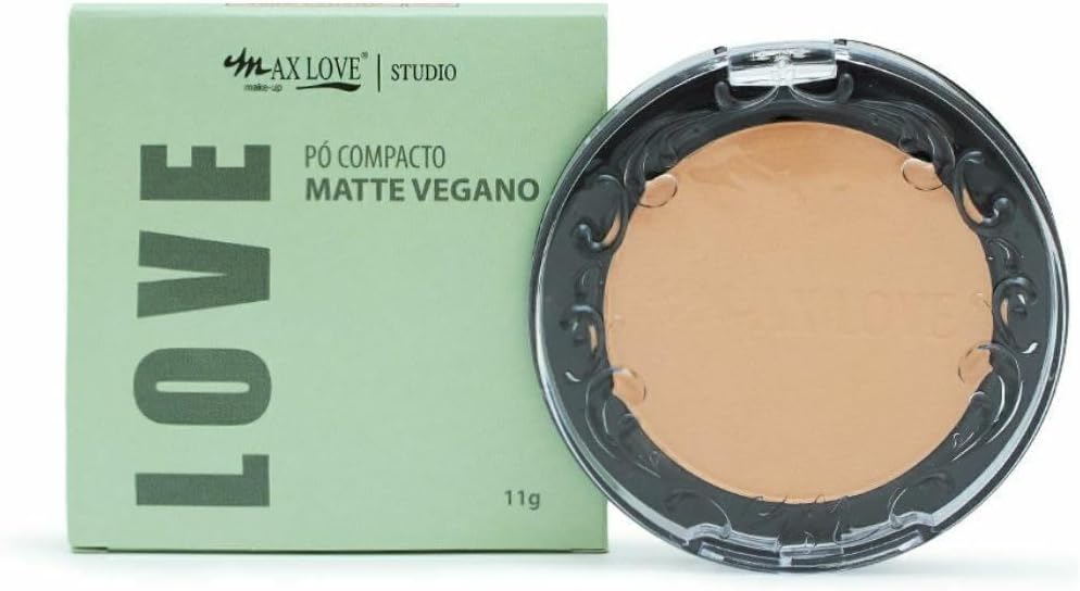 Pó Compacto Matte Max Love - Vegano Cor 52, 11g - Sela Maquiagem, Controle de Oleosidade, Custo-Benefício
