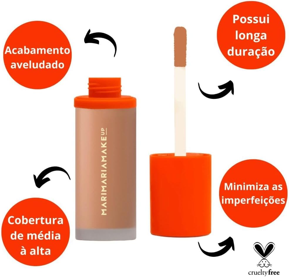 Base/Corretivo Mat Velvet Skin - Caramelo Mari Maria - Imagem 2