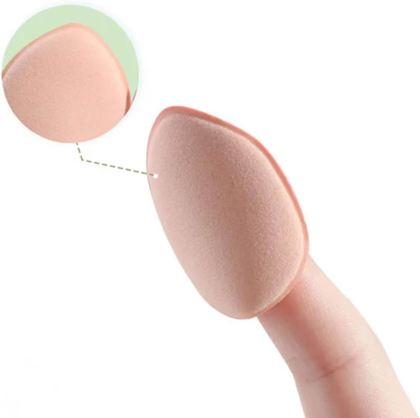Kit com 6 Mini Esponjas de Maquiagem para Base, Corretivo, Pó, Formato Gota, Ideal para Contorno e Áreas de Difícil Acesso, Toque Suave e Macio - Imagem 5