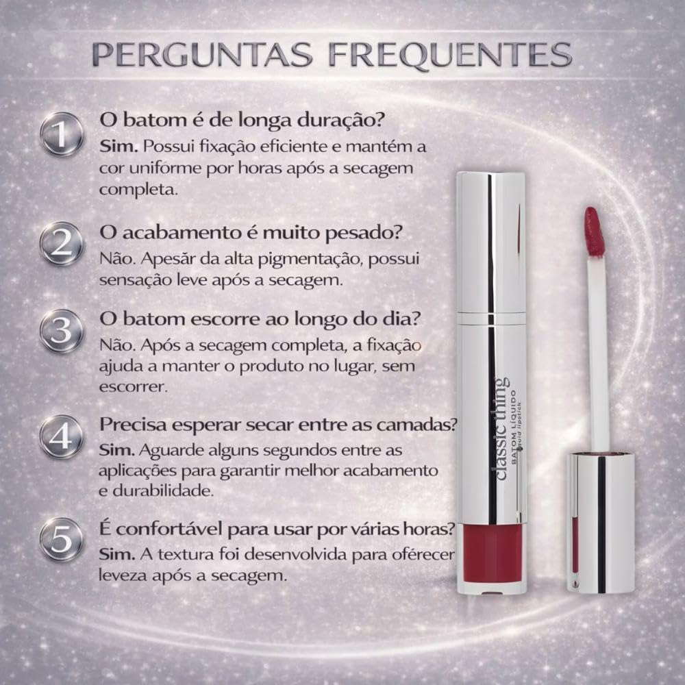 Ruby Rose - Batom Líquido Classic Thing Bl40 Coffee Shop Blow Hbl6205-4 - Imagem 7