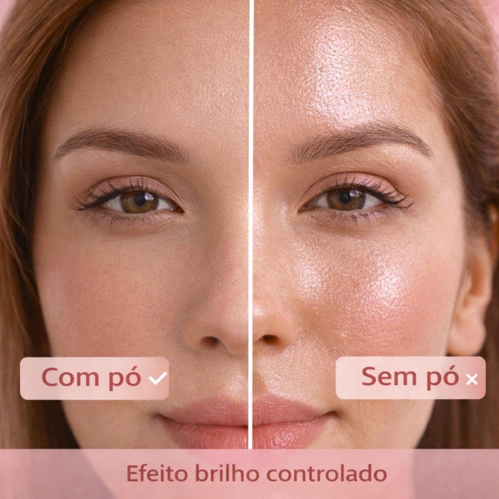 Pó Facial Translúcido Matte Dapop Leite de Coco: Acabamento Natural e Controle de Oleosidade Duradouro para Sua Maquiagem - Imagem 4