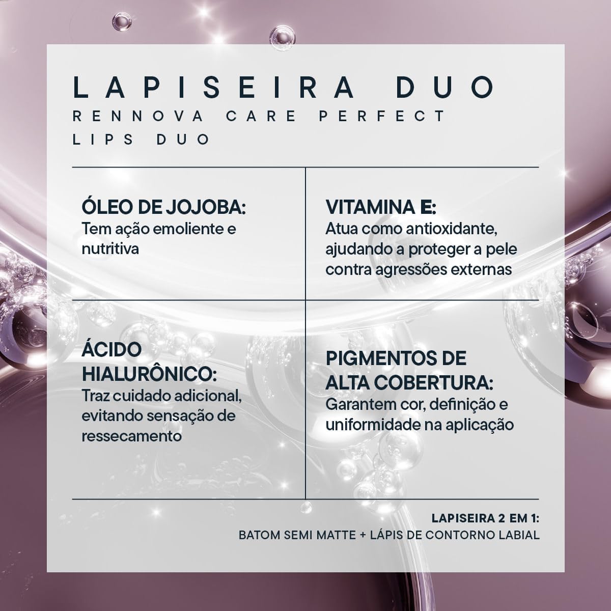 Perfect Lips - Lapiseira Duo: Batom Semi Matte + Lápis de Contorno (Diva) - Imagem 3