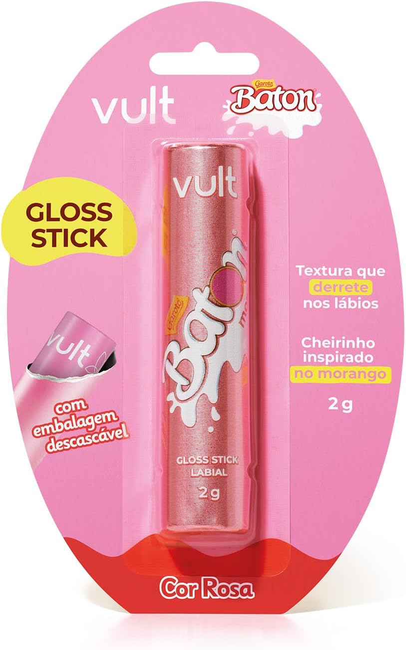 Vult e Baton Gloss Stick Rosa 2g - Imagem 4