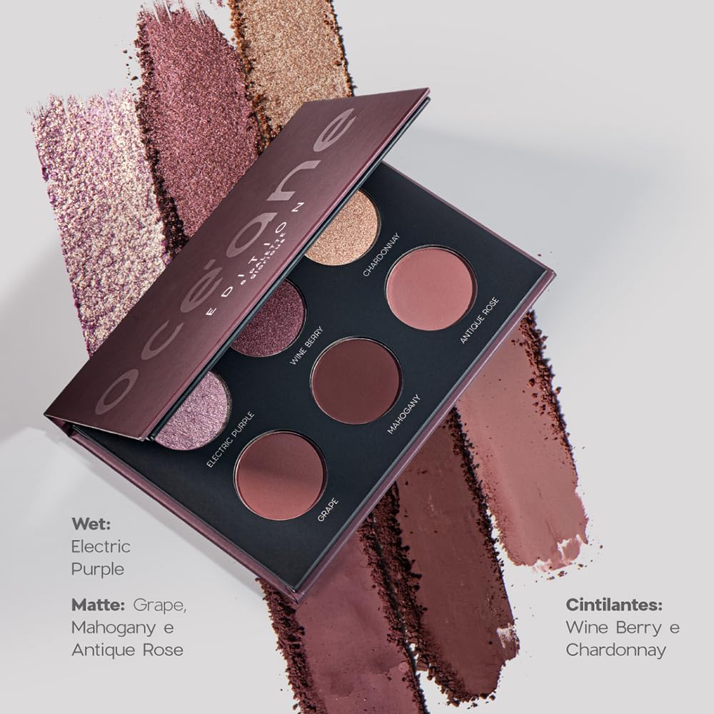 Océane Oceane Paleta De Sombras Nude - 6 Eyeshadow Palette Glorious Océane Edition 7,8G - Imagem 5