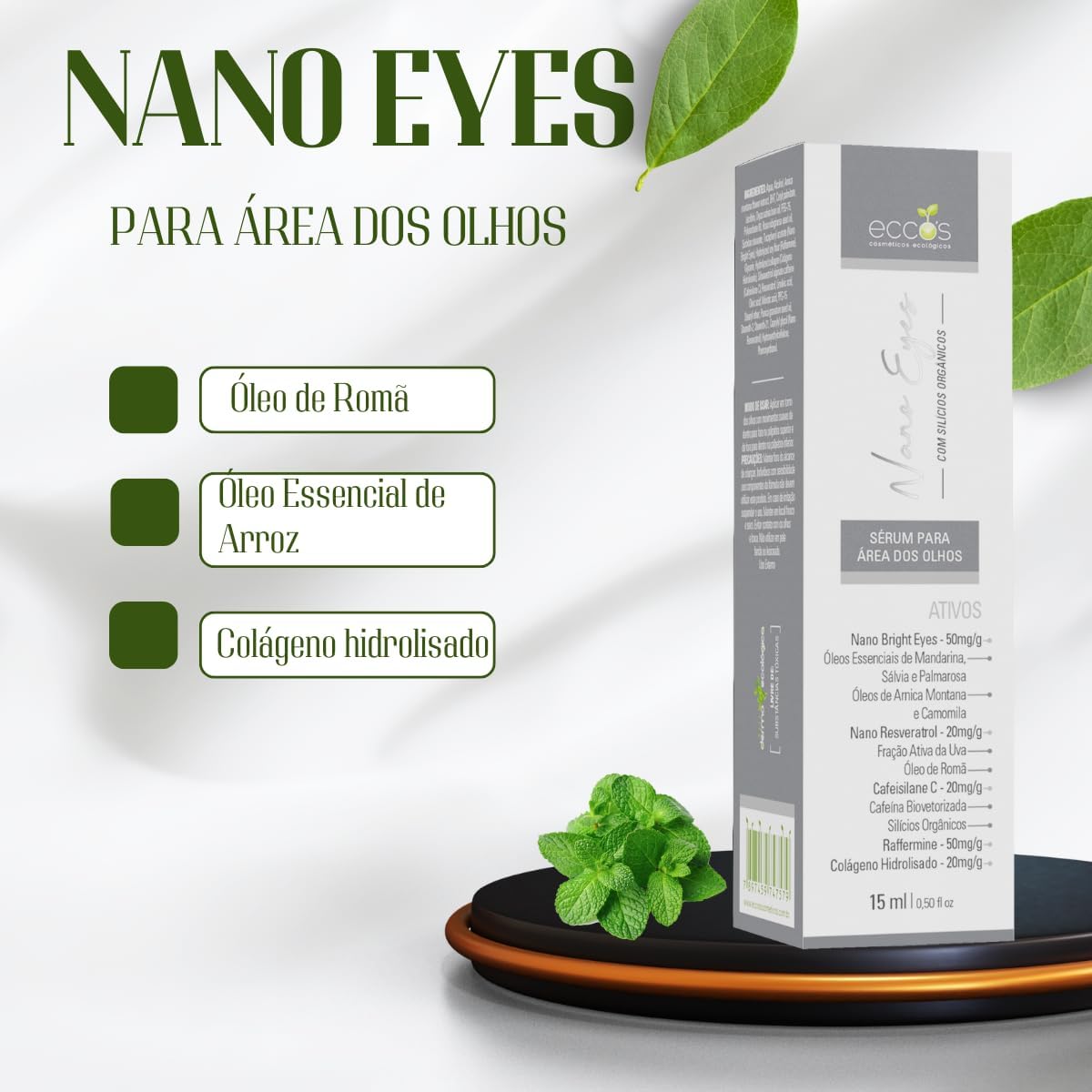 Nano Eyes Creme Eccos Cosméticos 15ml - Imagem 6