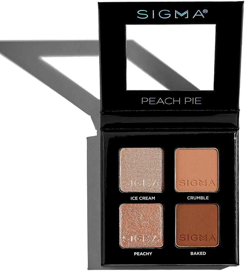 Sigma Beauty Paleta De Sombras Quad Eyeshadow Palette – Maquiagem Eyeshadow Quad Com Uma Fórmula Suave E Amanteigada E Sombras Que Podem Ser Construídas E Misturadas Para Um Visual Impecável, Projet