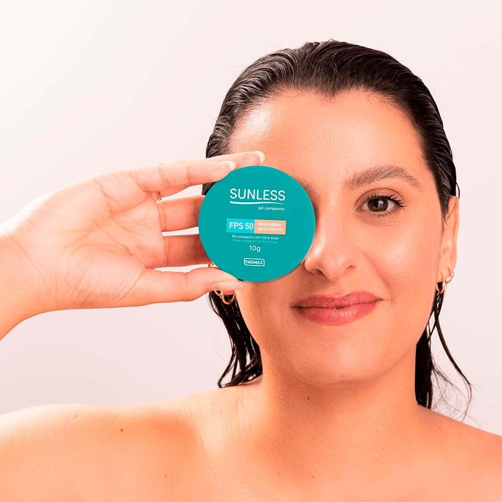 Pó Compacto Sunless com FPS 50 - Cor Bege Médio 10g - Imagem 5