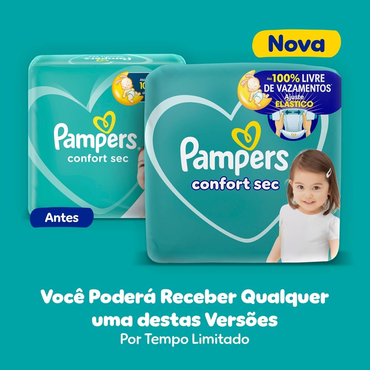 Fralda Pampers Confort Sec Tamanho M 44 Unidades | Descartável super seca - Imagem 7