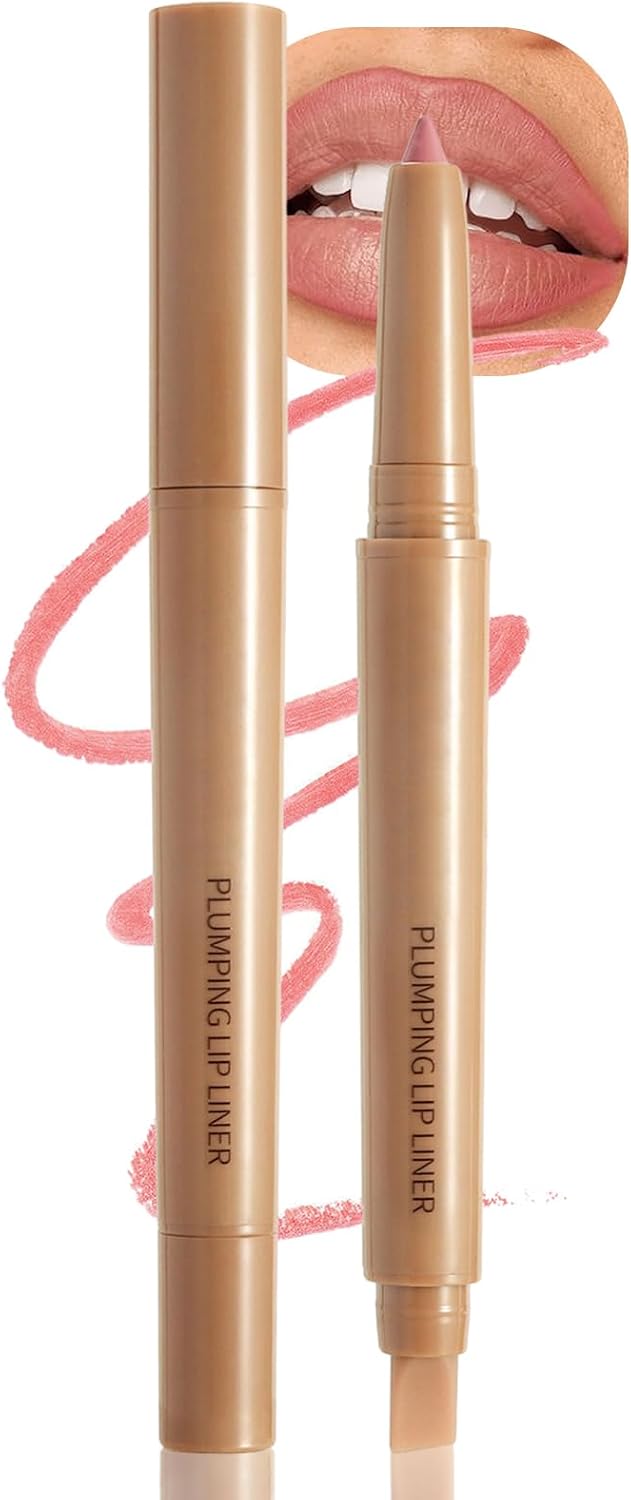 Lápis delineador labial batom fosco com borrão (01 rosa salmão)