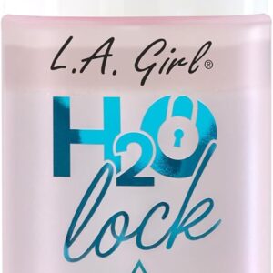L.A. Girl Spray H2O Lock Setting Spray, hidratante bifásico para maquiagem com Aloe Vera, vitamina E, extrato de pepino, acabamento orvalhado, longa duração G97882