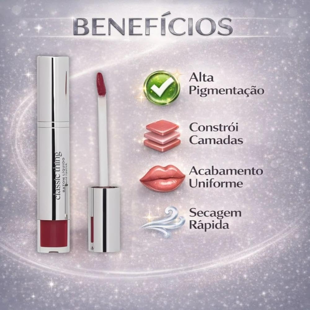 Ruby Rose - Batom Líquido Classic Thing Bl40 Coffee Shop Blow Hbl6205-4 - Imagem 2
