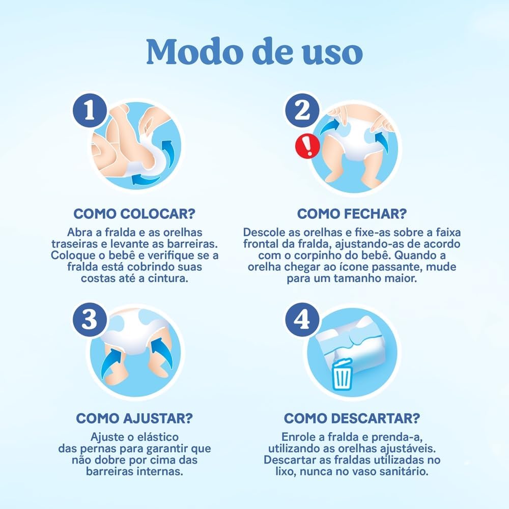 Huggies Fralda Descartável Rápida Absorção XG - 66 Un (embalagem pode variar) - Imagem 8