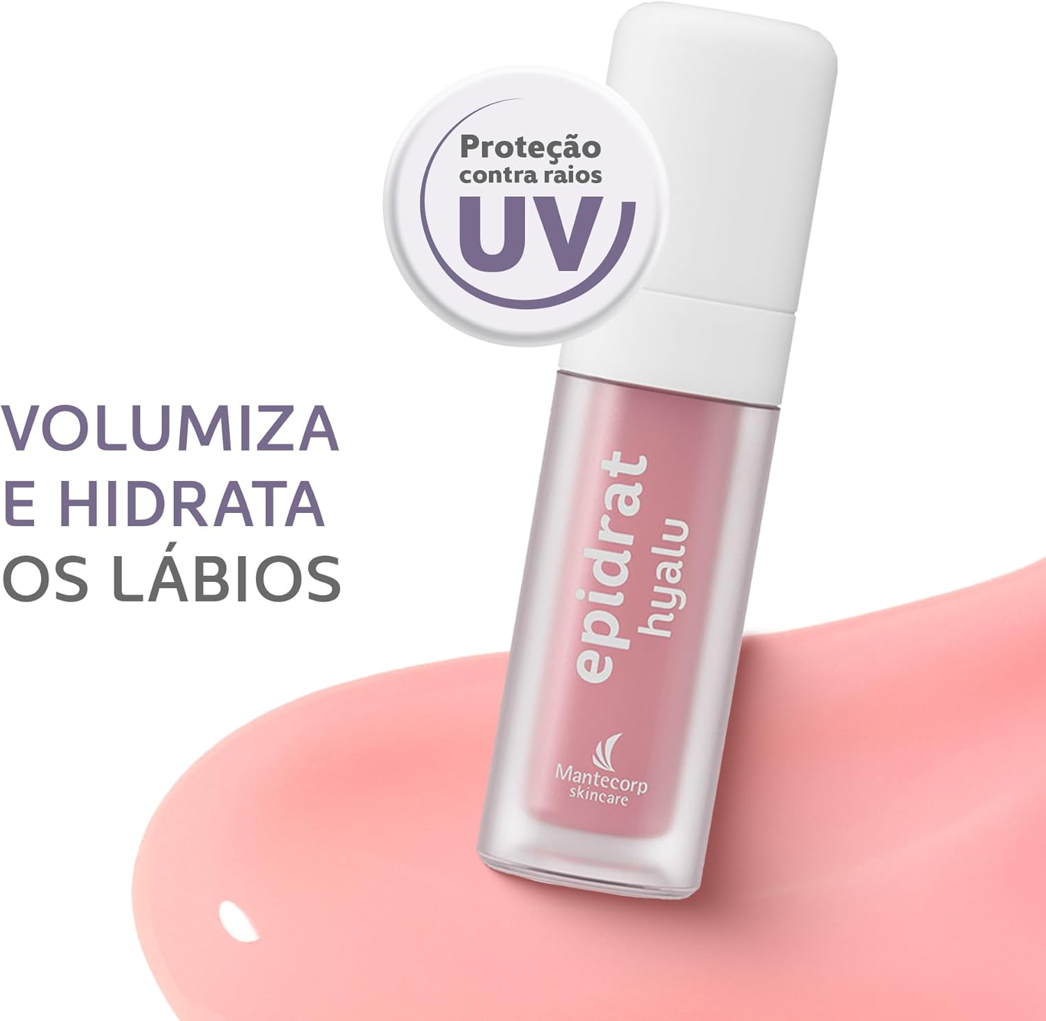Hidratante Labial Volumizador Epidrat Hyalu Lip Oil 6ml Sem cor Mantecorp Skincare - Imagem 3