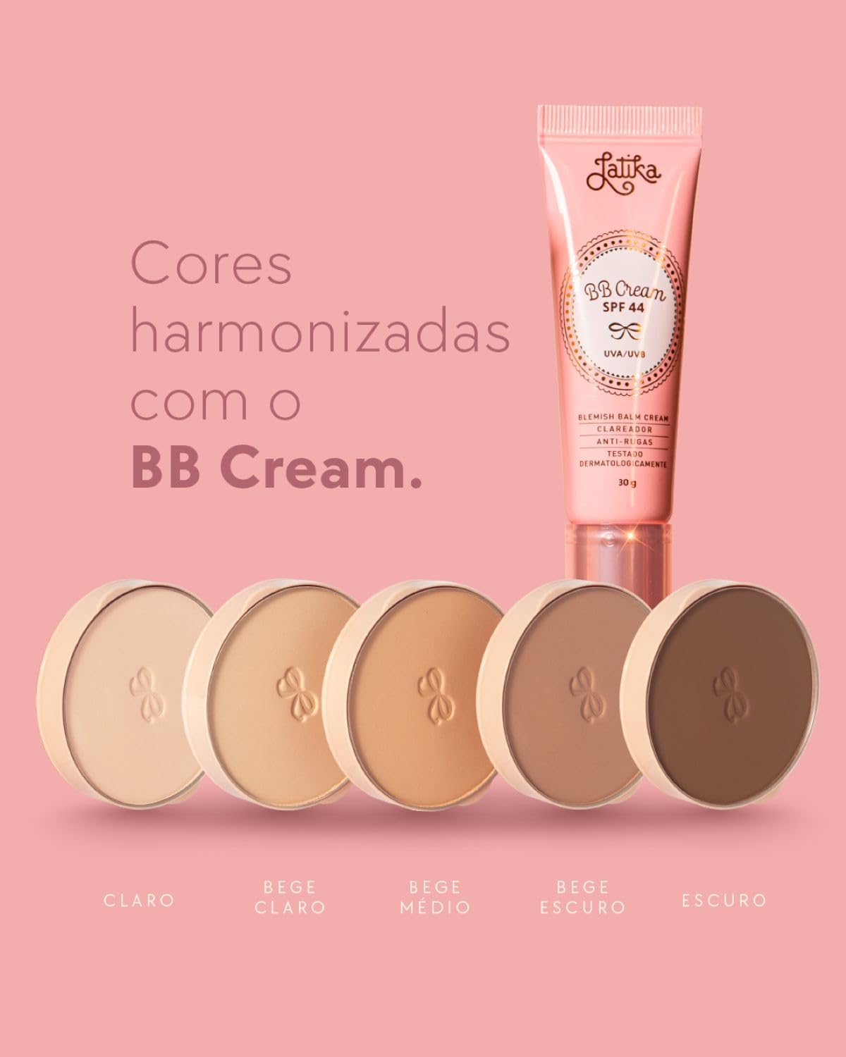 Latika Refil Powder tom Claro - Pó Compacto Ultra Fino com Cobertura Leve e Proteção Solar FPS 30 - Imagem 5