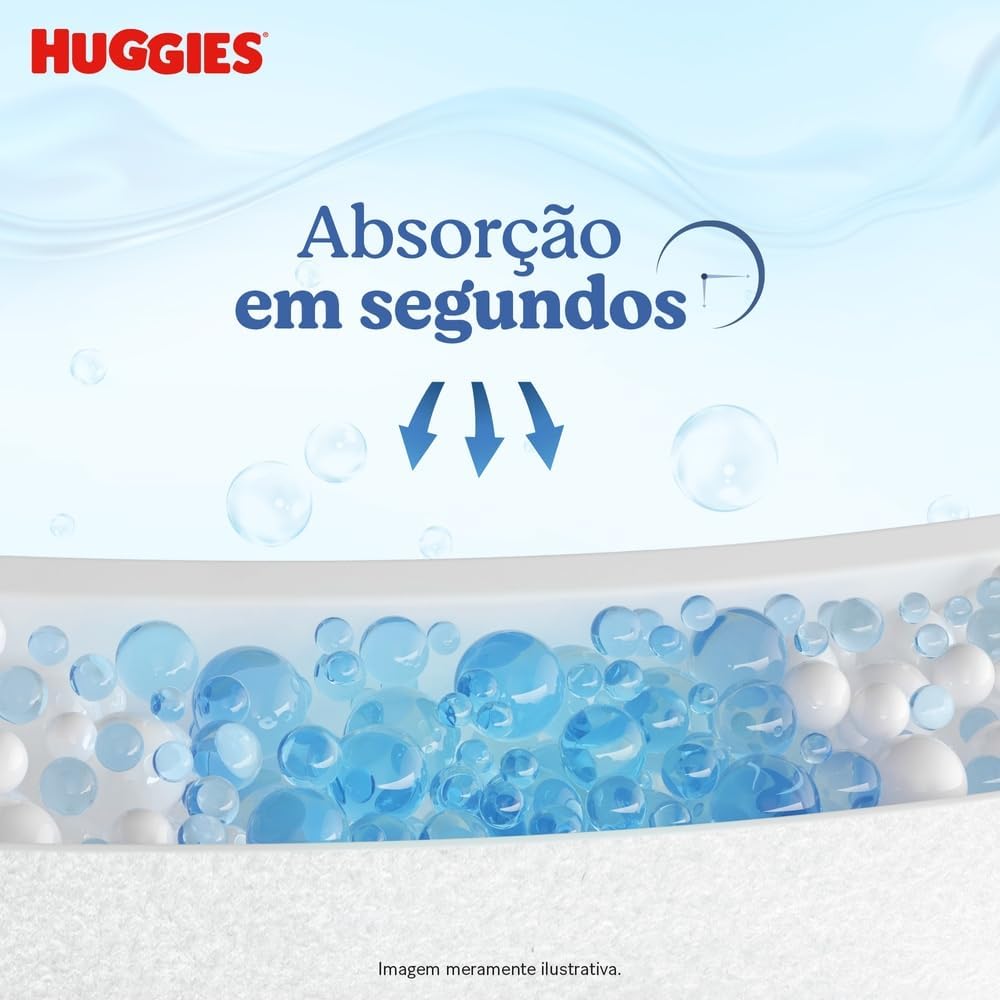 Huggies Fralda Descartável Rápida Absorção XG - 66 Un (embalagem pode variar) - Imagem 3