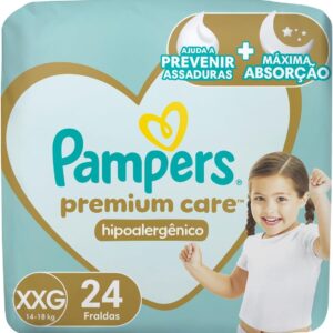 Fralda Pampers Premium Care Tamanho XXG 24 Unidades