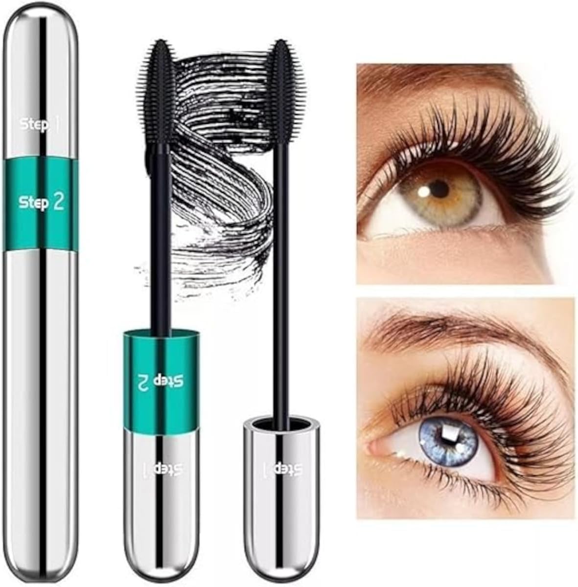 Rímel Bella Femme 4D – Máscara 2 em 1 para Cílios Longos, Cheios e Definidos - Imagem 2