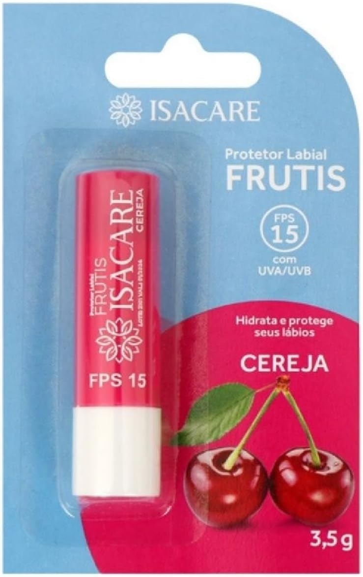 Isacare Protetor Labial Cereja Fps 15 Cor: Rosa - Imagem 4