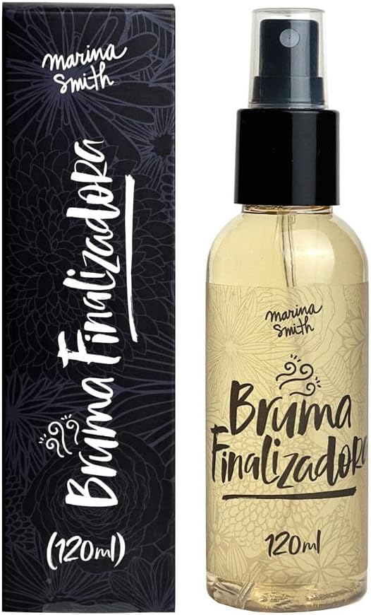 Marina Smith Bruma Facial Finalizadora Spray 120ml - Fixador de Maquiagem Hidratante com Pantenol, Camomila e Pepino - Spray Calmante e Refrescante para Todos os Tipos de Pele