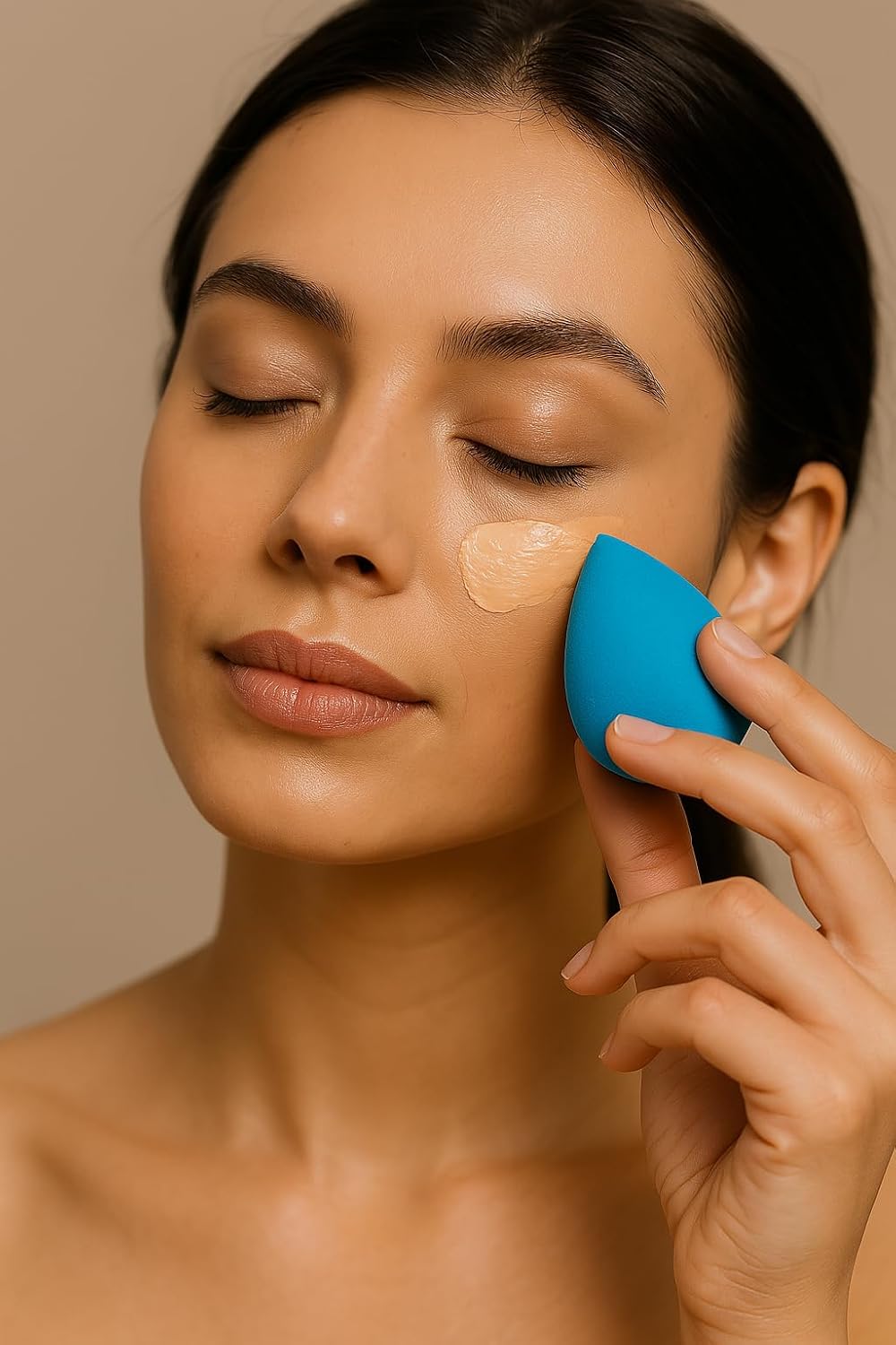 Kit 6 Esponjas de Maquiagem Formatos Variados Beauty Blender Coloridas - Imagem 8