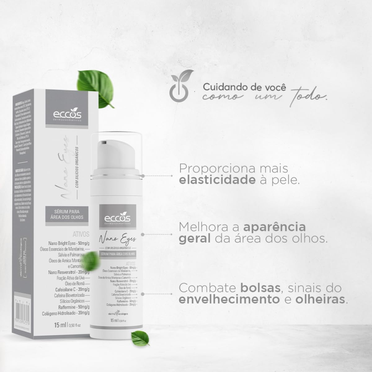 Nano Eyes Creme Eccos Cosméticos 15ml - Imagem 5