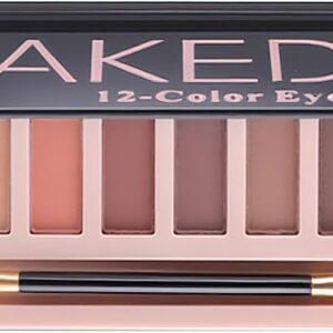 BestLand 12 Colors Makeup Nude Colors Eyeshadow Palette Natural Nude Matte Shimmer Glitter Pigment Eye Shadow Pallete Set Waterproof Smokey Professional Beauty Makeup Kit (Color A Matte)