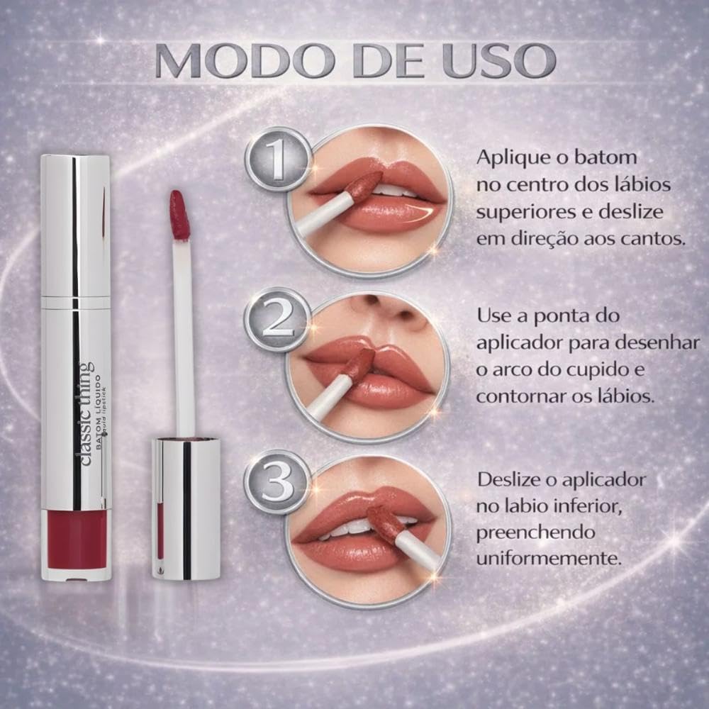 Ruby Rose - Batom Líquido Classic Thing Bl40 Coffee Shop Blow Hbl6205-4 - Imagem 6
