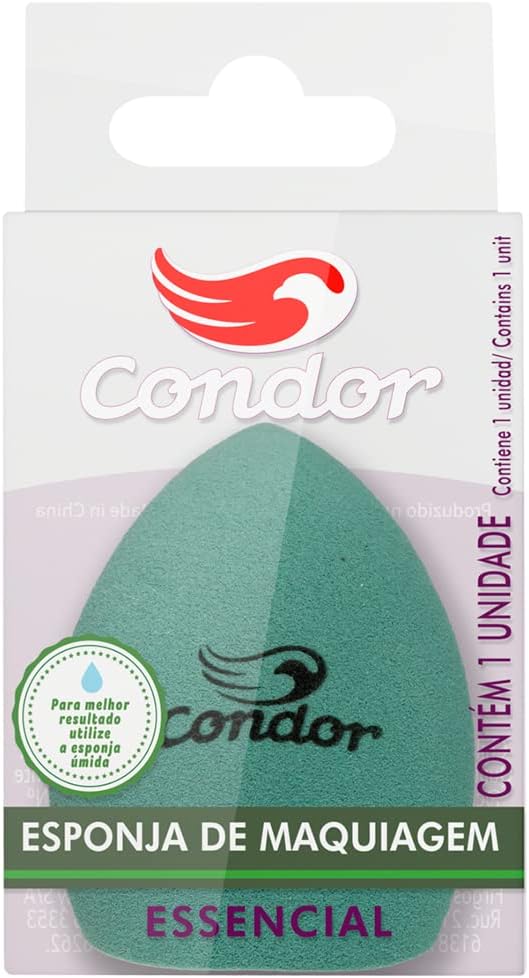 Condor, Esponja de Maquiagem, Essencial, Ideal para Qualquer Tipo de Textura, Espalha e Esfuma com Facilidade, Finalização Profissional - Imagem 2
