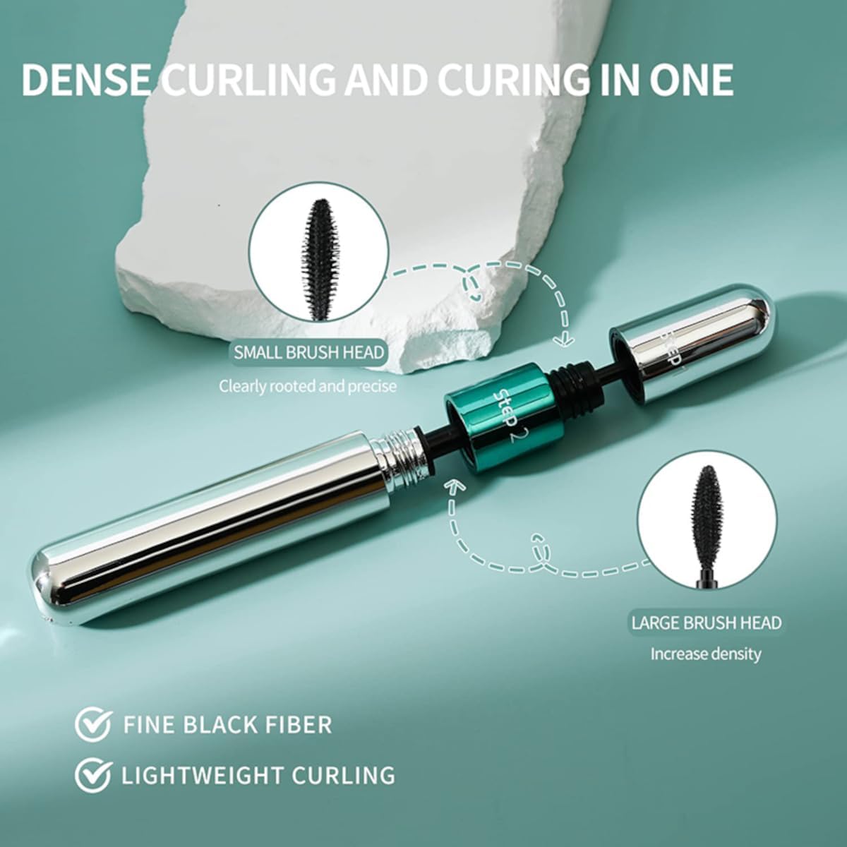 Rímel Bella Femme 4D – Máscara 2 em 1 para Cílios Longos, Cheios e Definidos - Imagem 6