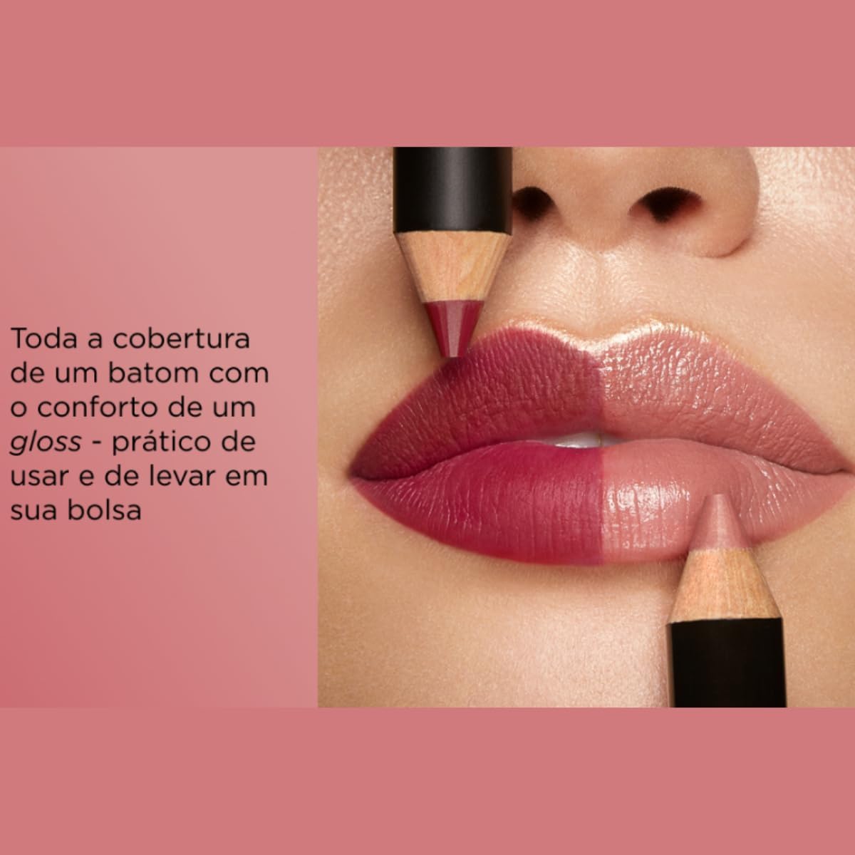 Lápis Labial Batom Cintilante Lip Fusion com Apontador Mahav (DOCE DE LEITE) - Imagem 2