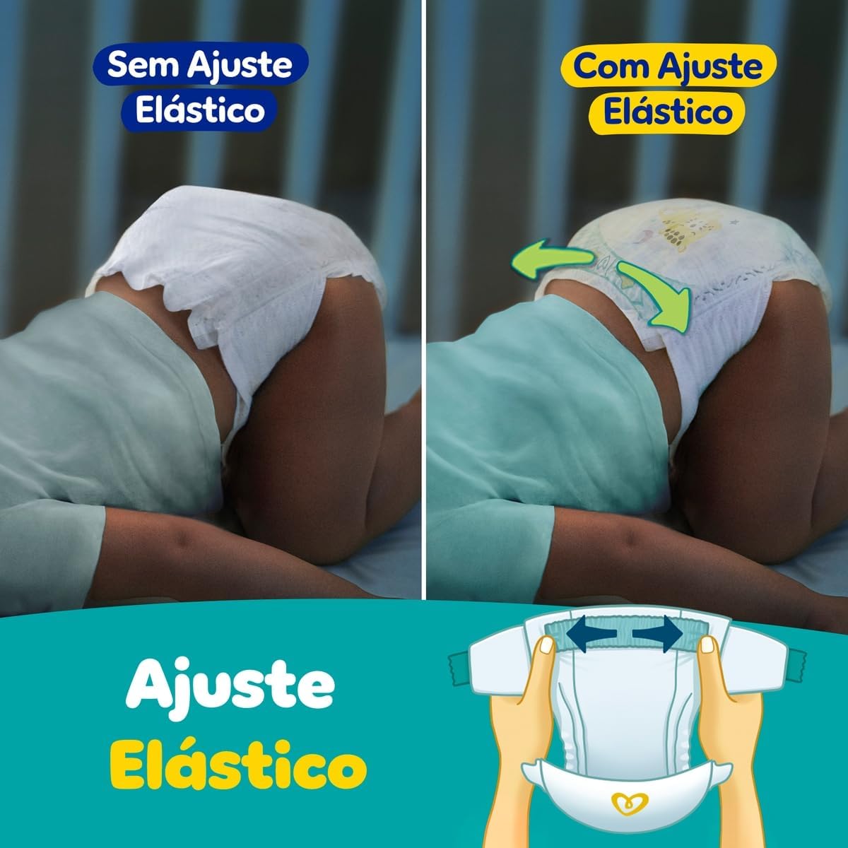 Fralda Pampers Confort Sec Tamanho M 44 Unidades | Descartável super seca - Imagem 3