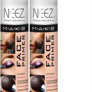 Kit 2 Primer Maquiagem Spray Neez Profissional Alta Fixação Make A Prova D'agua Facial 300ml