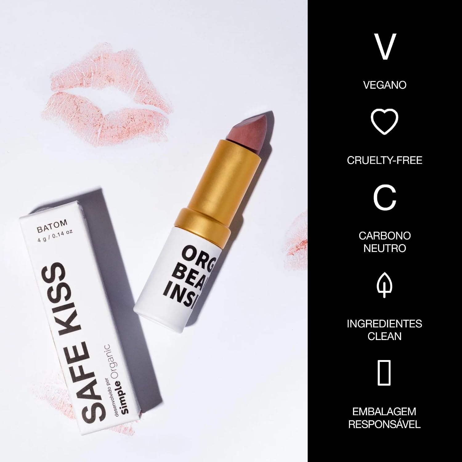 Batom Safe Kiss Simple Organic - Imagem 9