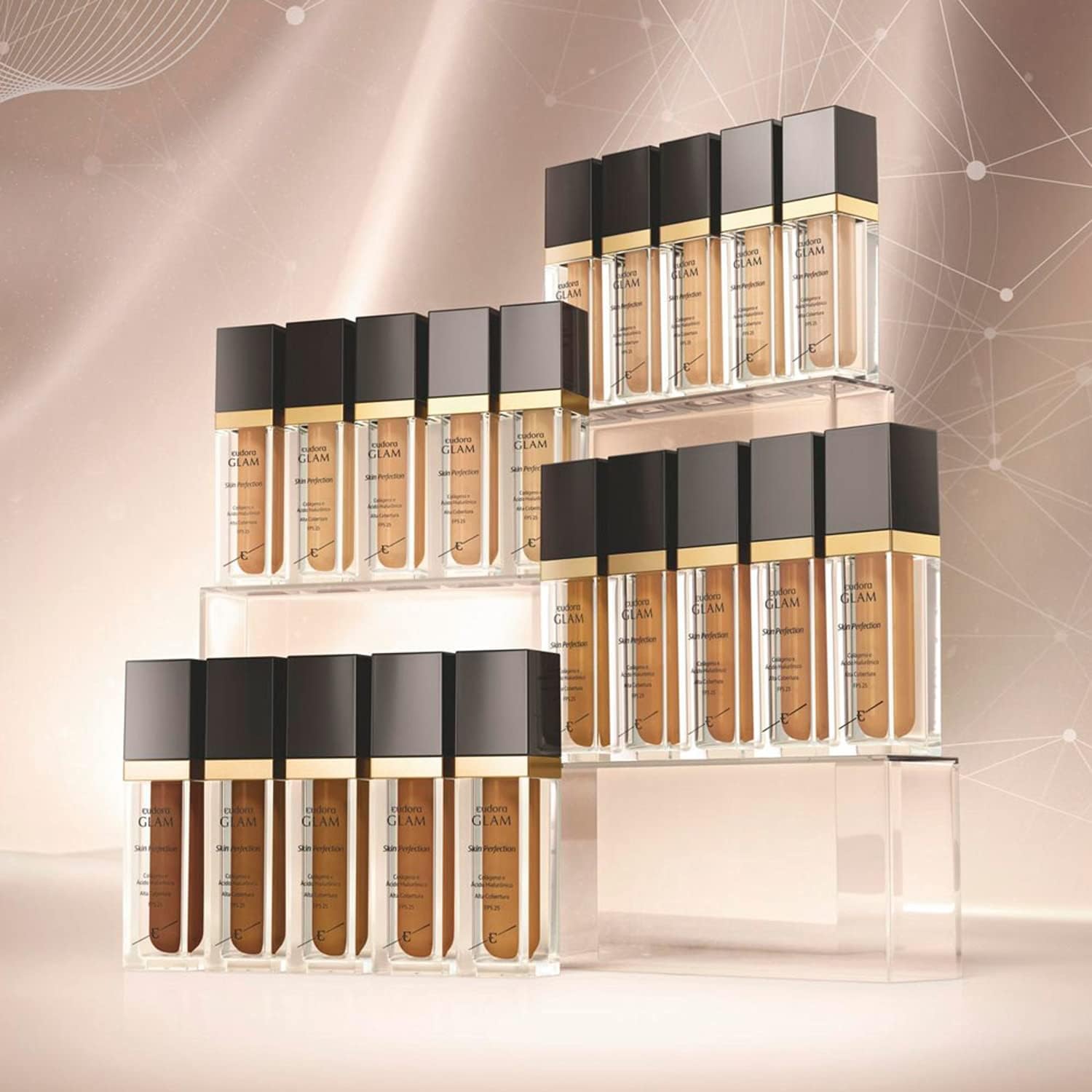 EUDORA GLAM BASE LÍQUIDA SKIN PERFECTION COR 00 30ml - Imagem 6