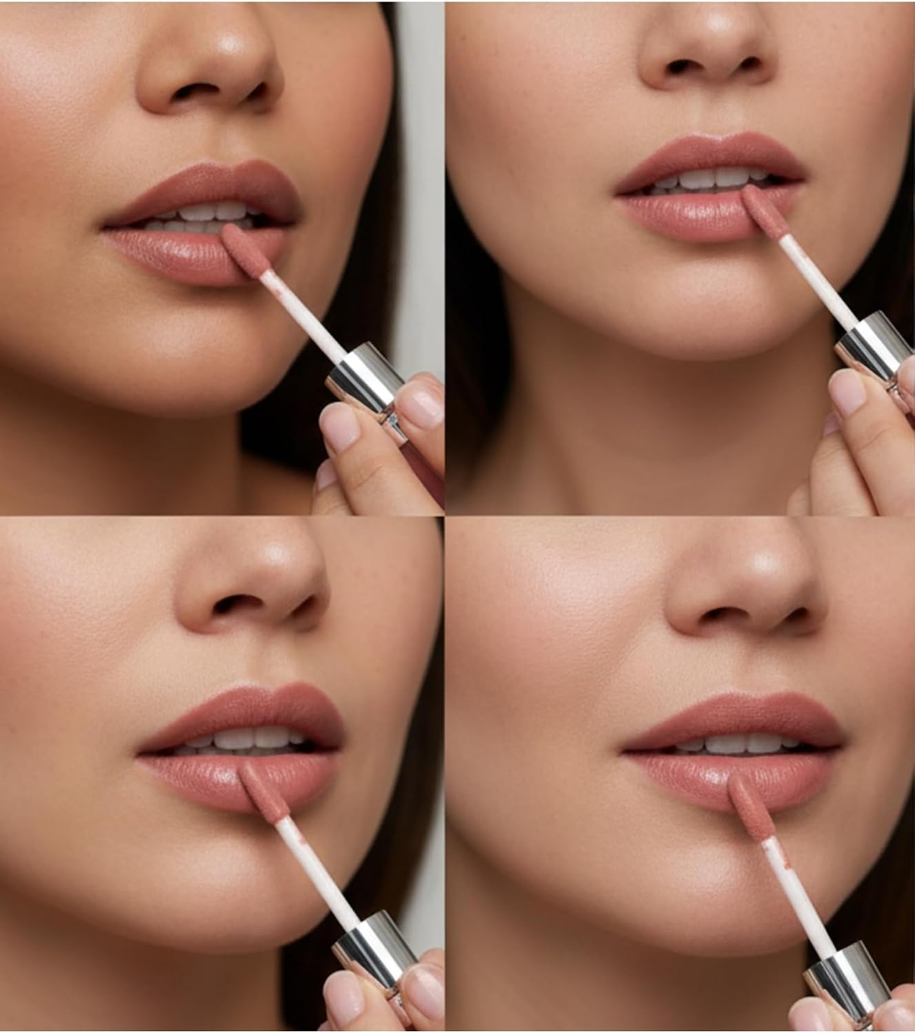 Gloss Labial, Brilho Intenso Espelhado, Hidratação Prolongada, Textura Leve. Ref: S6131B-1 Maquiagem (COR 2) - Imagem 5
