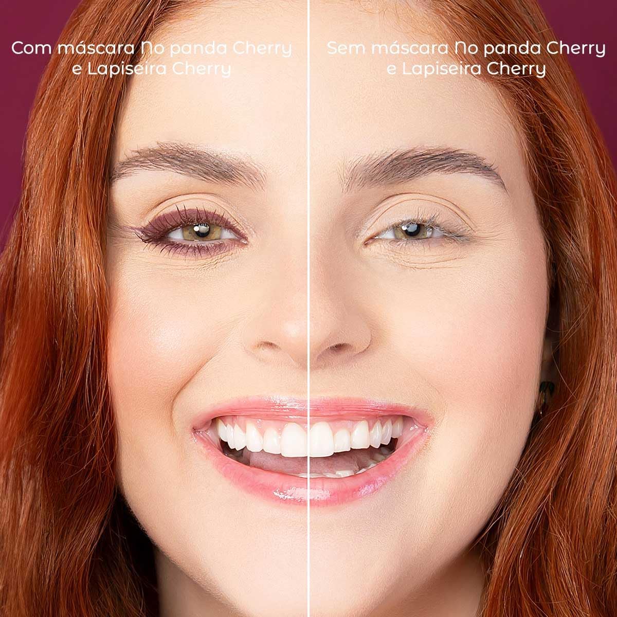 Vizzela No Panda Cherry Bordô - Máscara para Cílios 5g - Imagem 5