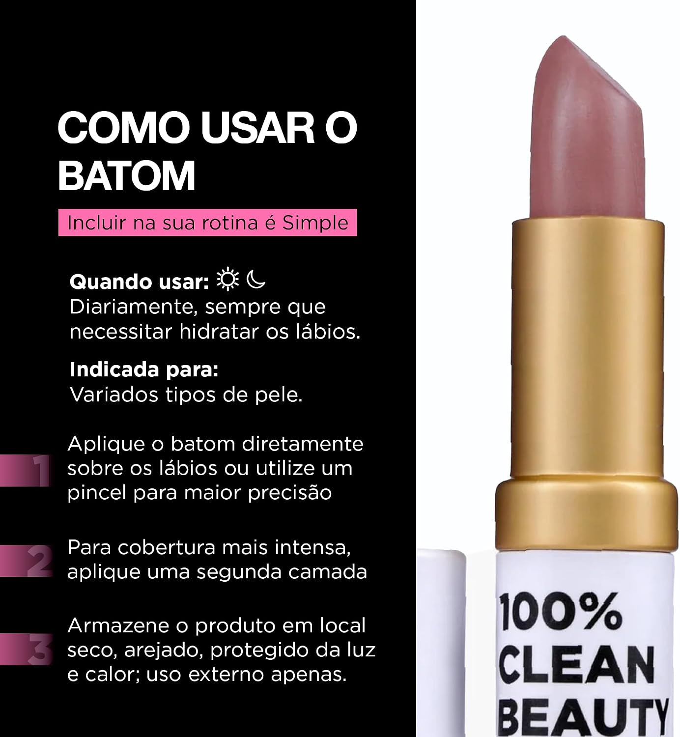 Batom Safe Kiss Simple Organic - Imagem 6