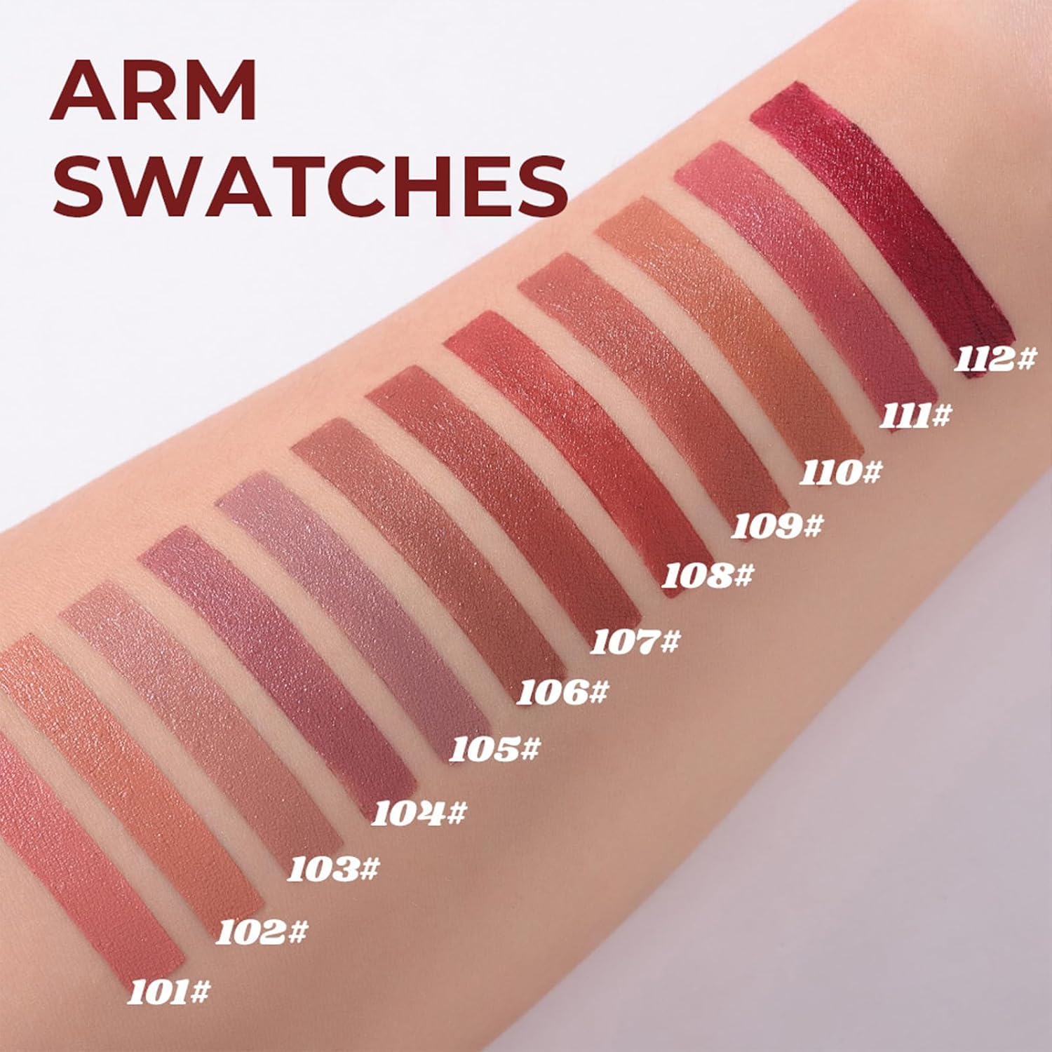 Erinde Delineador labial fosco para mulheres, lápis de delineador labial natural nude, batom neutro, liplinador, impermeável, à prova de manchas de longa duração, vegano e livre de crueldade, rosa - Imagem 4
