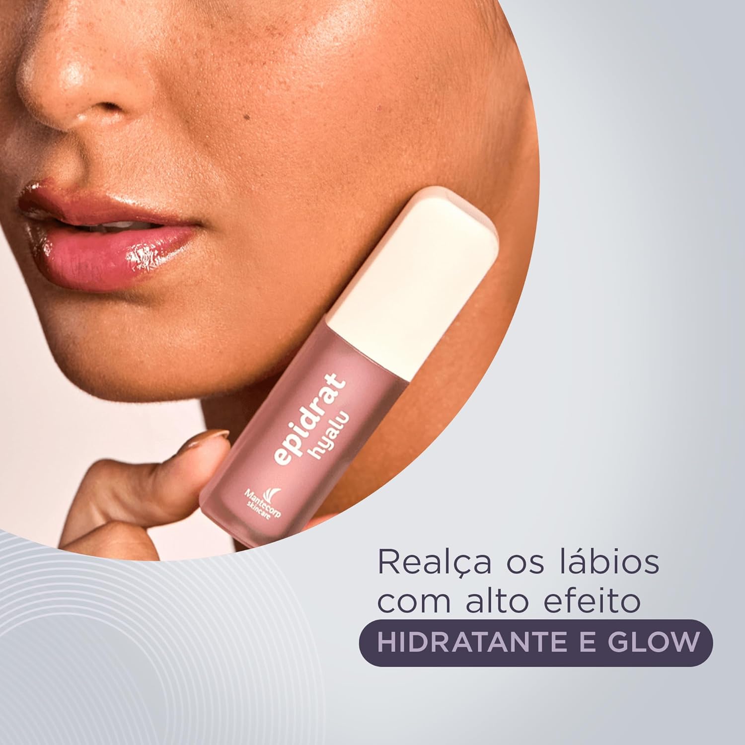 Hidratante Labial Volumizador Epidrat Hyalu Lip Oil 6ml Sem cor Mantecorp Skincare - Imagem 2