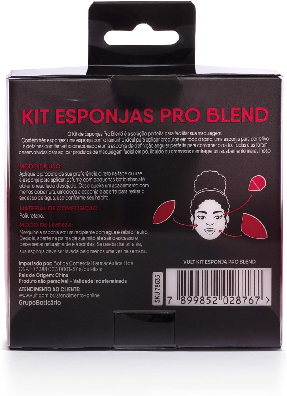 VULT KIT ESPONJAS DE MAQUIAGEM PRO BLEND - Imagem 2