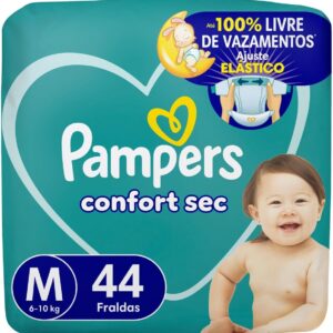 Fralda Pampers Confort Sec Tamanho M 44 Unidades | Descartável super seca