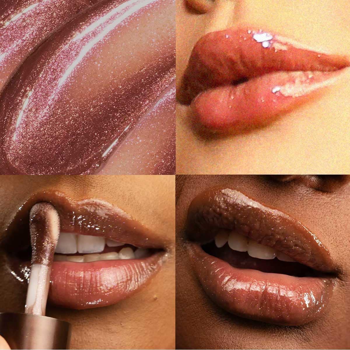 Lip Bunny Gloss Labial de Chocolate, Acabamento Brilhante, Hidratante Gloss Labial, Batons, Lápis Labial, Brilho labial Chocolate - Imagem 4