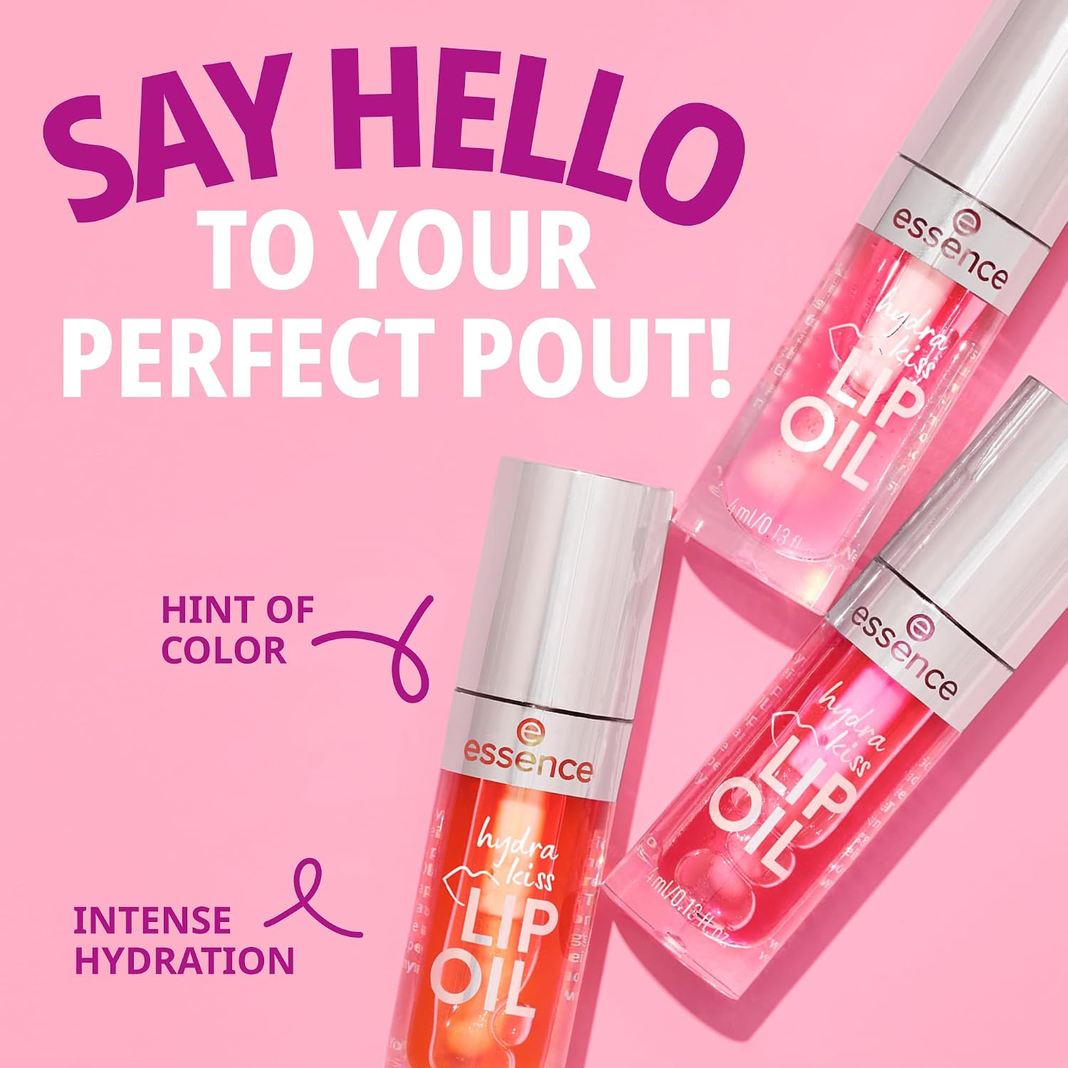 Óleo labial Hydra Kiss essence 03 Pink Champagne - Imagem 3