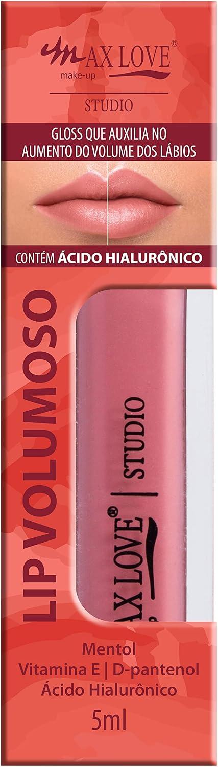 Lip Volumoso Max Love Cor 2 - Efeito Plump, Gloss para Aumentar Lábios, Hidratação, Brilho Lindo, Maquiagem Lábios - Imagem 2