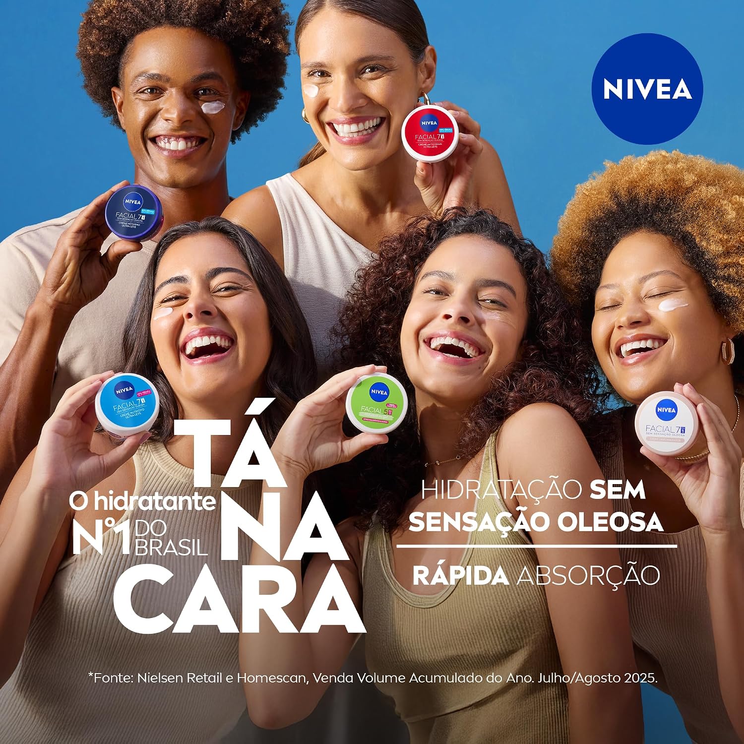 NIVEA Hidratante Facial em Gel Ultraleve 7 em 1 100g, Hidratação Intensa 48h, Prepara para Maquiagem, Sensação Refrescante, Cuidado Facial - Imagem 8