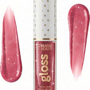 Gloss Labial Cristal Clear Kause Be | Brilho Natural com Ácido Hialurônico e Vitamina E | Hidratante, Textura Confortável e Não Pegajosa | Pode Usar Sozinho ou Sobre Batom (Malbec Glow)
