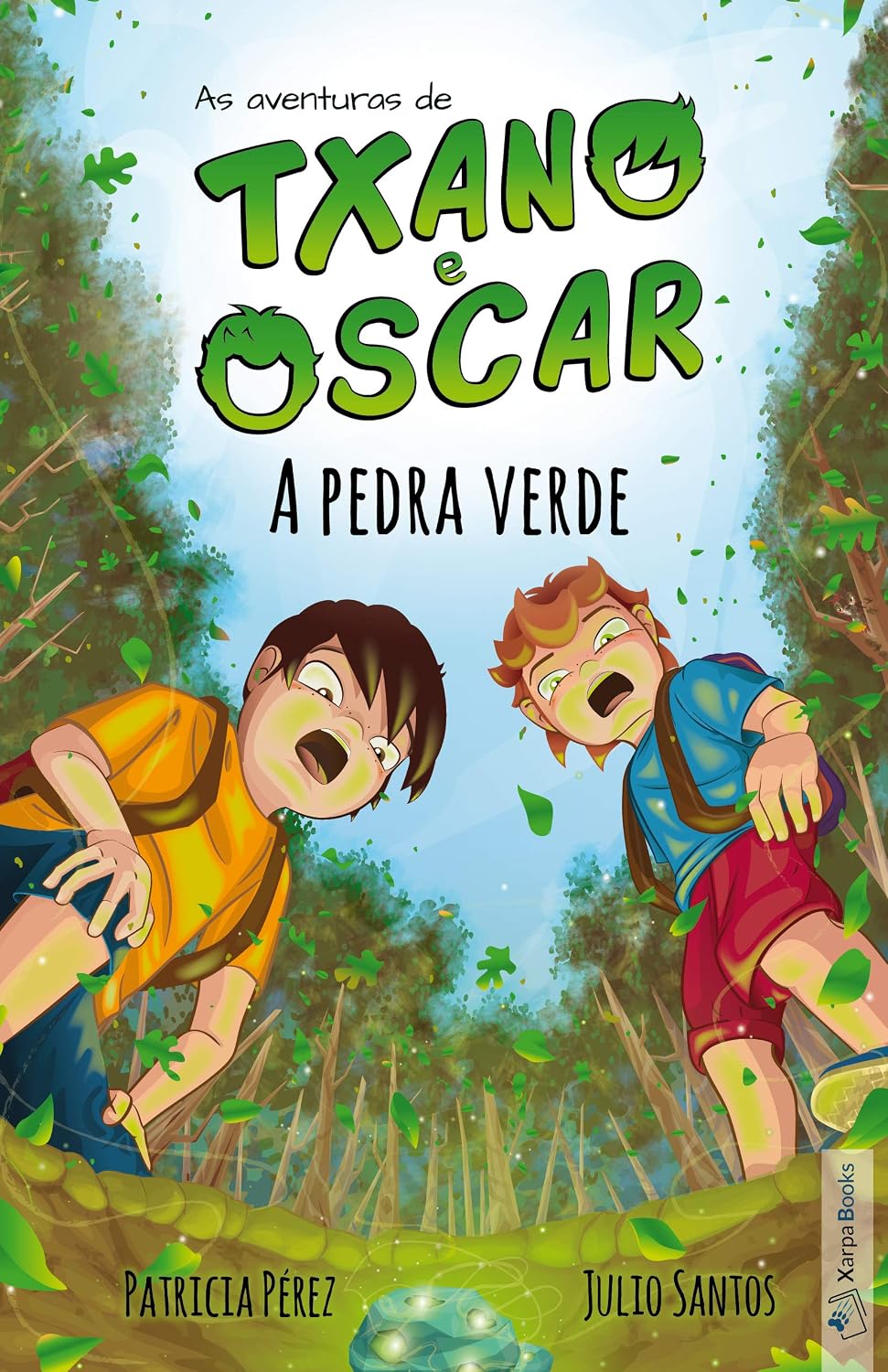 Txano e Oscar 1 - A pedra verde: Livros infantis de mistério e aventura (7-12 anos) (As aventuras de Txano e Oscar)