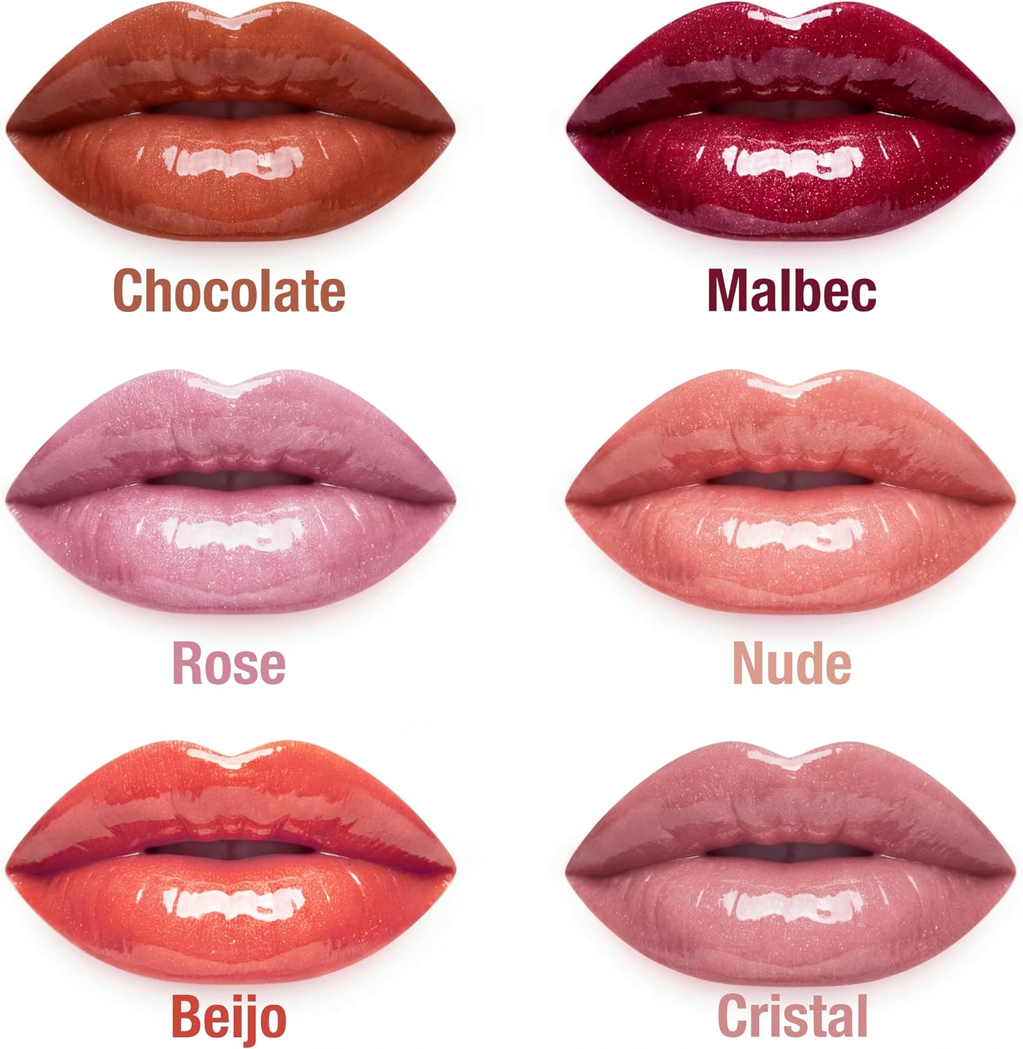 Gloss Labial Cristal Clear Kause Be | Brilho Natural com Ácido Hialurônico e Vitamina E | Hidratante, Textura Confortável e Não Pegajosa | Pode Usar Sozinho ou Sobre Batom (Malbec Glow) - Imagem 8